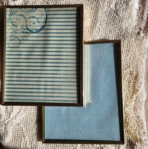 Pair of Vintage Brass Frames x2